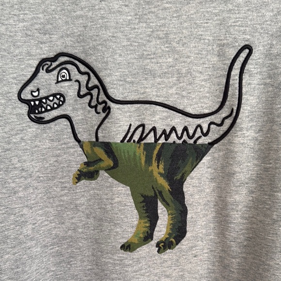 Coach Gray Rexy Dinosaur Graphic Sweatshirt - Picture 3 of 5